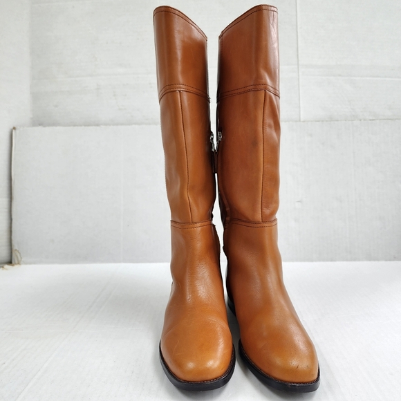 1 Day Sale Ralph Lauren Berna Bo CSL Polo Tan Vachetta Leather Tall Riding Boots - Picture 15 of 16
